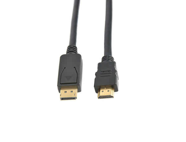 Prokord DPH12-0.5M videokabel adapter 0,5 m DisplayPort HDMI Sort