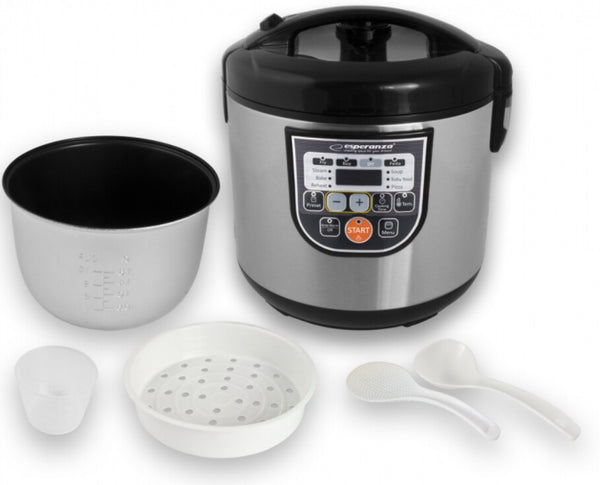 Esperanza EKG011 multi komfur 5 L 860 W Sort, Rustfrit stål