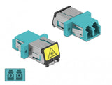 DeLOCK 86900 fiber adapter LC/LC 1 stk Turkisfarve