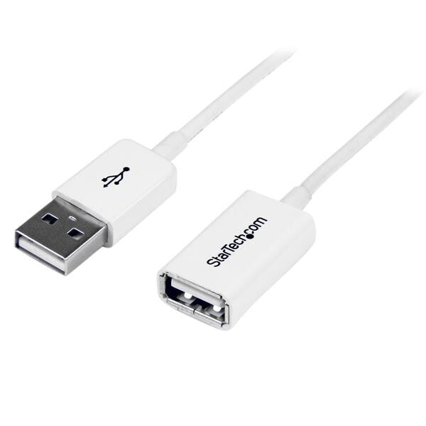 StarTech.com USBEXTPAA1MW USB-kabel USB 2.0 1 m USB A 0,48 Gbit/sek. Hvid