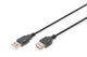 Digitus AK-300200-018-S USB-kabel USB 2.0 1,8 m USB A 0,48 Gbit/sek. Sort