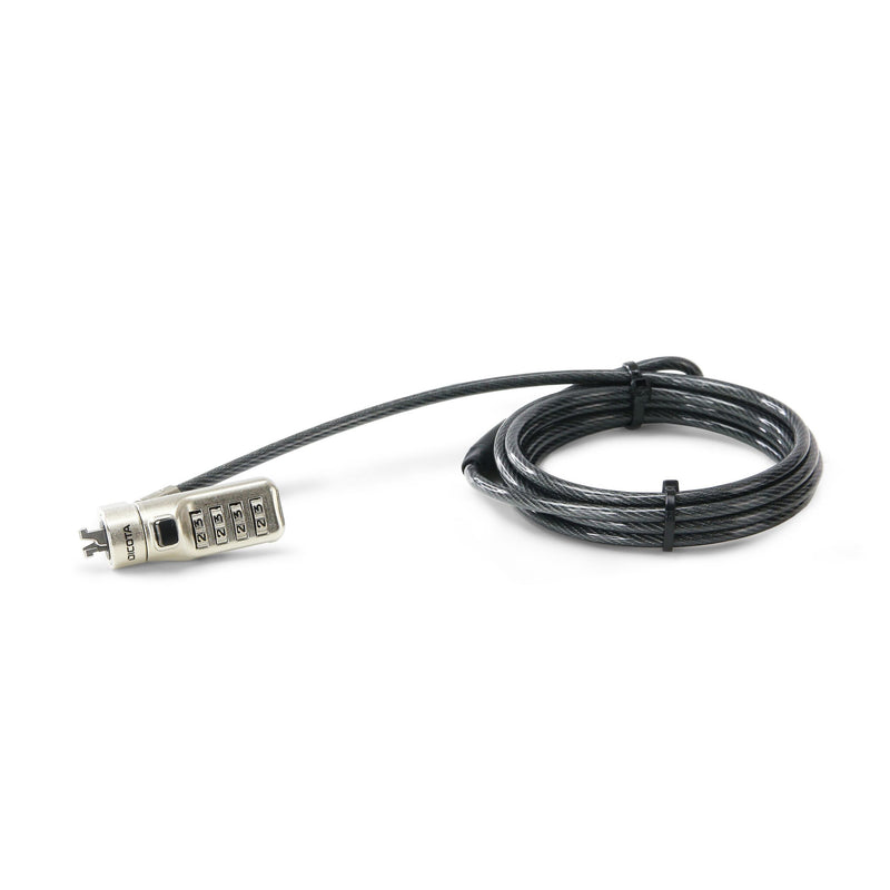 DICOTA D31933 kabellås Anthracit 2 m