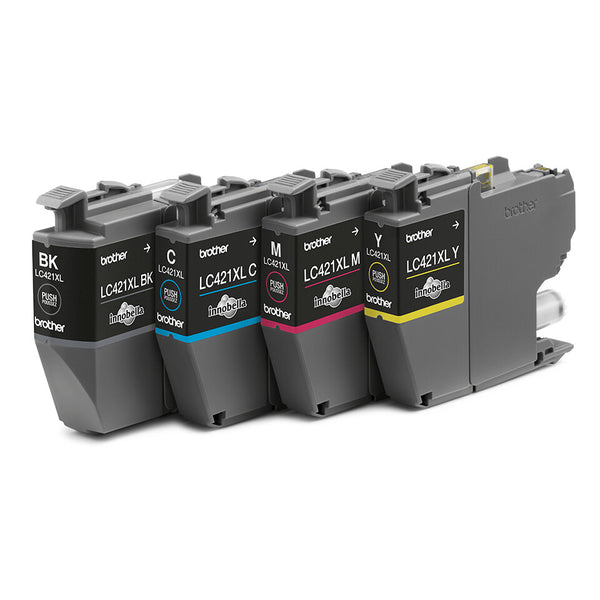 Brother LC-421XLVAL PagePack 4 stk Original Højt (XL) udbytte Sort, Blå, Magenta, Gul