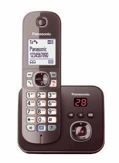 Panasonic KX-TG6821GA telefon DECT telefon Nummervisning Brun
