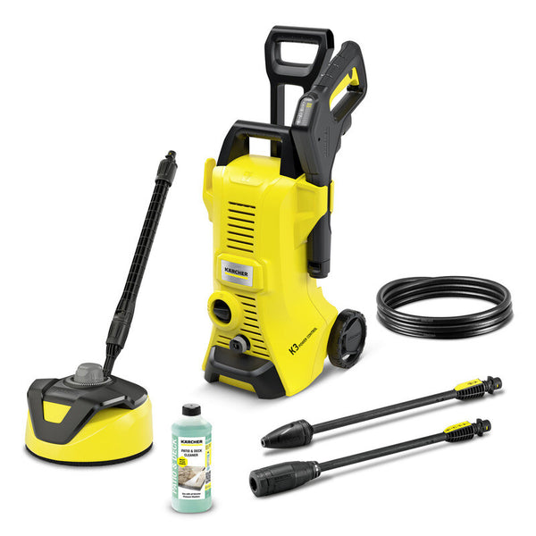 Kärcher K 3 Power Control Home T 5 højtryksrenser Stående Elektrisk 380 l/t 1600 W Sort, Gul