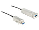DeLOCK 50m USB3.0-A + USB Micro-B/USB3.0-A USB-kabel USB 3.2 Gen 1 (3.1 Gen 1) USB A USB A/Micro-USB B 5 Gbit/sek. Sort, Sølv
