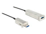 DeLOCK 20m USB3.0-A + USB Micro-B/USB3.0-A USB-kabel USB 3.2 Gen 1 (3.1 Gen 1) USB A USB A/Micro-USB B 5 Gbit/sek. Sort, Sølv
