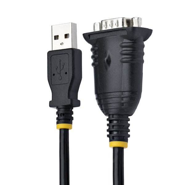 StarTech.com 1P3FP-USB-SERIAL kabel kønsskifter DB-9 USB Type-A Sort