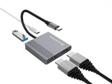 Conceptronic DONN13G dockingstation Ledningsført USB 3.2 Gen 1 (3.1 Gen 1) Type-C Grå