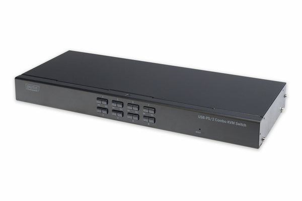 Digitus DS-23200-2 KVM Switch Stativ-montering Sort