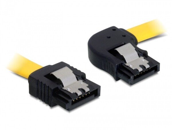 DeLOCK 0.5m SATA M/M SATA-kabel 0,5 m Gul