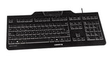 CHERRY KC 1000 SC tastatur Universel USB AZERTY Belgisk Sort