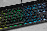 Corsair K55 RGB PRO tastatur Spil USB QWERTY Nordisk Sort