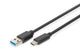Digitus DB-300136-010-S USB-kabel USB 3.2 Gen 1 (3.1 Gen 1) 1 m USB C USB A 5 Gbit/sek. Sort