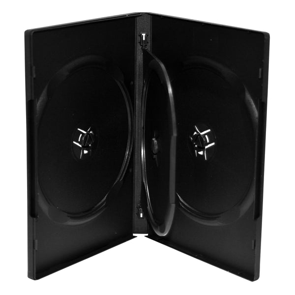MediaRange BOX35-4 optisk disk etui DVD-boks 4 diske Sort