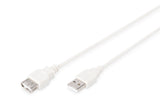 Digitus AK-300202-018-E USB-kabel USB 2.0 1,8 m USB A 0,48 Gbit/sek. Beige