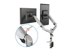 Digitus DA-90353 skærmbeslag og -stativer 68,6 cm (27") Skrivebord Sort, Sølv