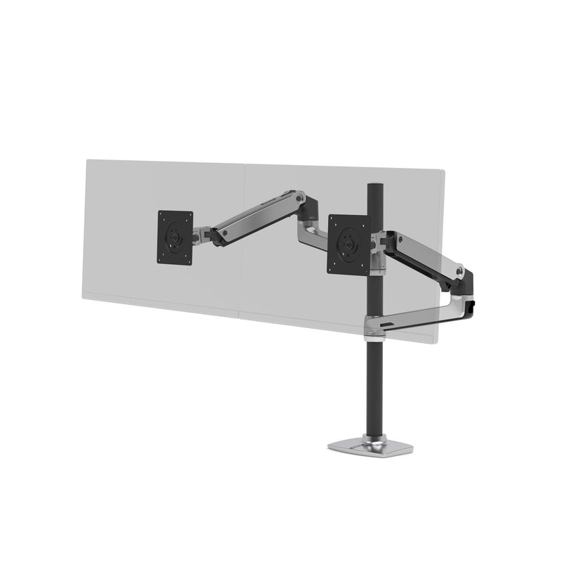 Ergotron LX Series LX Dual Stacking Arm Tall Pole 101,6 cm (40") Skrivebord Aluminium
