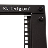 StarTech.com 4POSTRACK8U stativ 8U Fritstående reol Sort