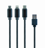 Gembird CC-USB2-AM31-1M USB-kabel USB 2.0 USB A Sort