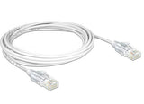 DeLOCK 2m Cat.6 UTP netværkskabel Hvid Cat6 U/UTP (UTP)