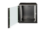 Digitus DN-19 12U-6/6-SW stativ Vægmonteret stativ Sort