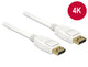 DeLOCK 1m, 2xDisplayPort DisplayPort Hvid