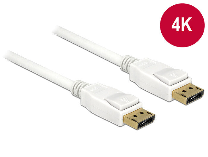 DeLOCK 5m, 2xDisplayPort DisplayPort Hvid