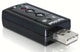 DeLOCK 61645 kabel kønsskifter USB 2.0 2x 3,5 Sort