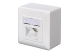 Digitus DN-9007-S-1 stikkontakt 2 x RJ-45 Hvid