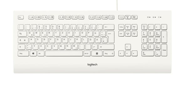 Logitech K280E Pro f/ Business tastatur Kontor USB QWERTZ Tysk Hvid