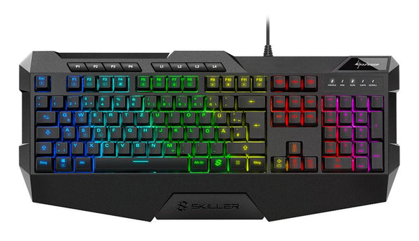 Sharkoon SKILLER SGK4 tastatur Spil USB QWERTZ Tysk Sort