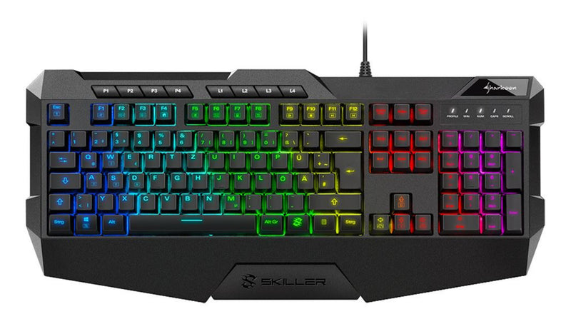 Sharkoon SKILLER SGK4 tastatur Spil USB QWERTZ Tysk Sort