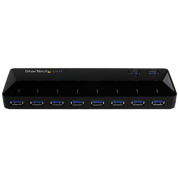 StarTech.com ST103008U2C interface hub USB 3.2 Gen 1 (3.1 Gen 1) Type-B 5000 Mbit/s Sort