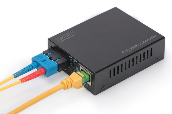 Digitus DN-82150 netværksomformer til medie 1000 Mbit/s 850 nm Multitilstand Sort