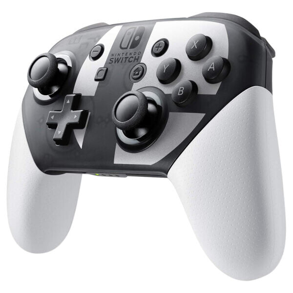 Nintendo Switch Pro Controller Super Smash Bros. Ultimate Edition Sort, Grå, Hvid Bluetooth Gamepad Analog/digital Nintendo Switch