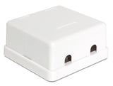 DeLOCK 86207 kabelsamler 2x Keystone Hvid