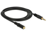 DeLOCK 83766 lydkabel 2 m 3.5mm Sort