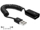 DeLOCK USB 2.0 0.6m USB-kabel 0,6 m USB A 0,48 Gbit/sek. Sort