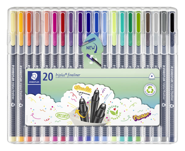 Staedtler triplus 334 fineliner Flere 20 stk