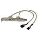 StarTech.com USBPLATE kabel kønsskifter 2 x IDC 2 x USB A Sølv