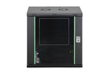 Digitus DN-19 12-U-EC-SW stativ 12U Vægmonteret stativ Sort