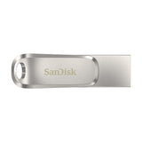 SanDisk Ultra Dual Drive Luxe USB-nøgle 256 GB USB Type-A / USB Type-C 3.2 Gen 1 (3.1 Gen 1) Rustfrit stål
