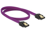 DeLOCK 83691 SATA-kabel 0,5 m SATA 7-pin Lilla