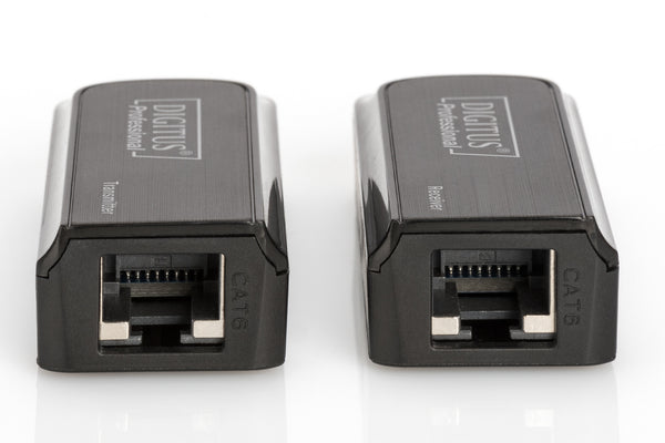 Digitus DS-55203 AV forlænger Netværkssender & -modtager Sort