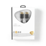 Nedis CCBW37014AT30 DisplayPort kabel 3 m Anthracit, Grå