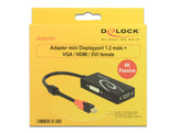 DeLOCK 62855 dockingstation Ledningsført Sort