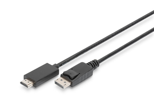 Digitus AK-340303-010-S videokabel adapter 1 m HDMI Type A (Standard) DisplayPort Sort