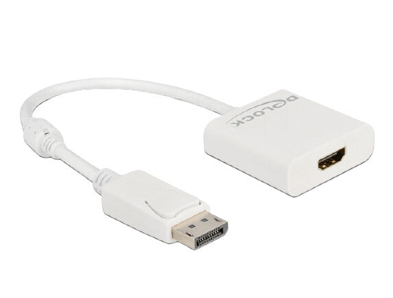 DeLOCK 63586 videokabel adapter 0,2 m DisplayPort HDMI Hvid