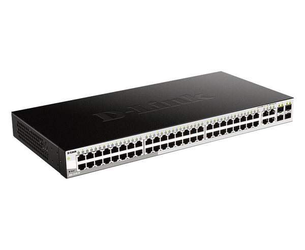 D-Link DGS-1210-52 Administreret L2 Gigabit Ethernet (10/100/1000) 1U Sort